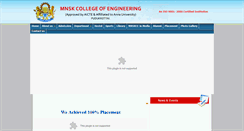 Desktop Screenshot of mnsk.ac.in